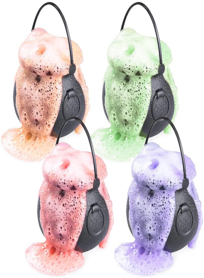 Relaxcation مجموعة هدايا قنابل الاستحمام لعيد الهالوين 4 قِدْرَات سحرية فوارة وفقاعات 7 أوقيات/كل قنبلة استحمام مع ألعاب مخيفة مفاجئة بداخلها للأطفال! هدية عيد الهالوين! 4 قِدْرَات! - Image 3