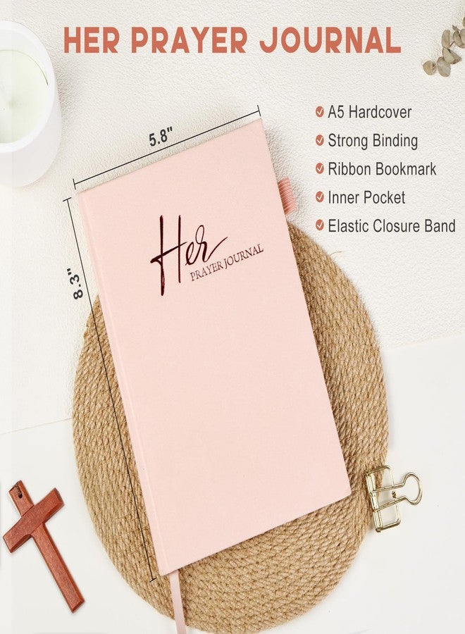 Zorblinx Prayer Journal for Women & Men - 120 Day Daily Devotional with Prompts | Christian Gratitude & Prayer Book for Him or Her, Guided Bible Journal for Spiritual Growth (Pink) - Image 2