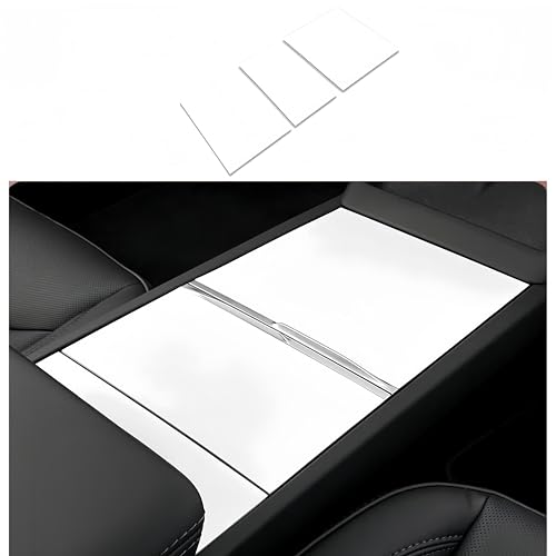 frani Center Console Wrap White Edition Designed for Tesla Model 3 Highland 20242026Model Y Juniper 20252026Tesla Center Console Cover for Model 3Y Refresh - Image 1