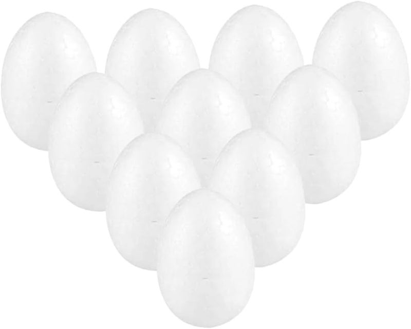 10pcs Blank Craft Eggs for Painting Easter Home Decor Art Projects Family Activity - Image 1