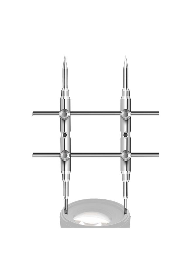 NEEWER Stainless Steel Lens Spanner Wrench, Professional Repairing Opening Tool with Double Sided Pointed Flat Tips Lens Removal Tool with Four Screws for DSLR Camera Lens, Telescope Lens (Straight) - Image 2