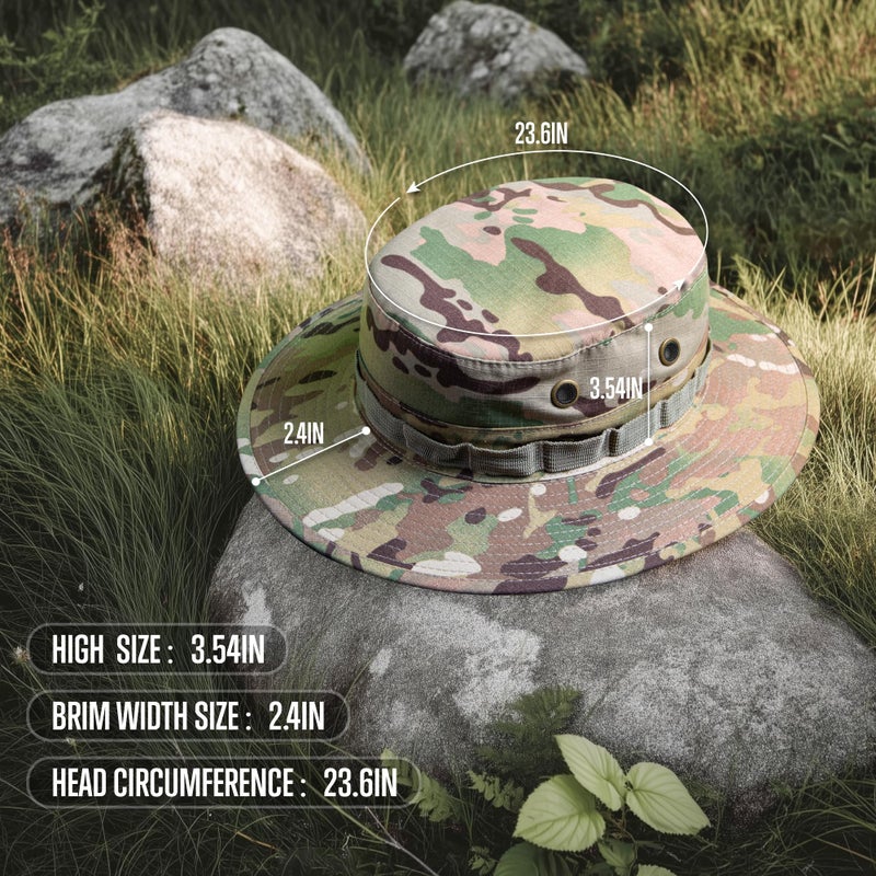 GLORYFIRE Military Tactical Boonie Hats for Men Women Hunting Fishing Outdoor Camo - Image 2