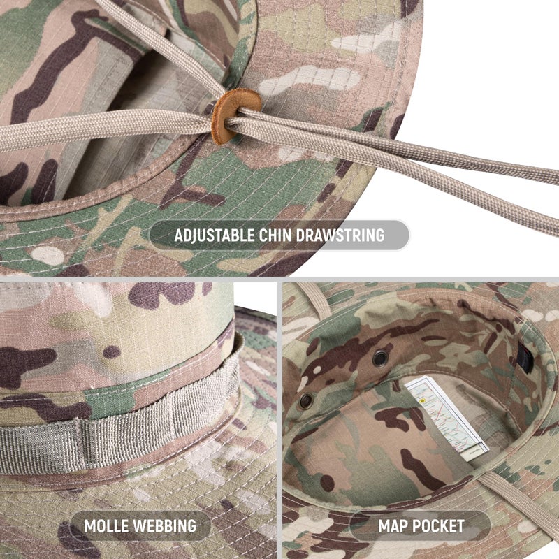 GLORYFIRE Military Tactical Boonie Hats for Men Women Hunting Fishing Outdoor Camo - Image 5