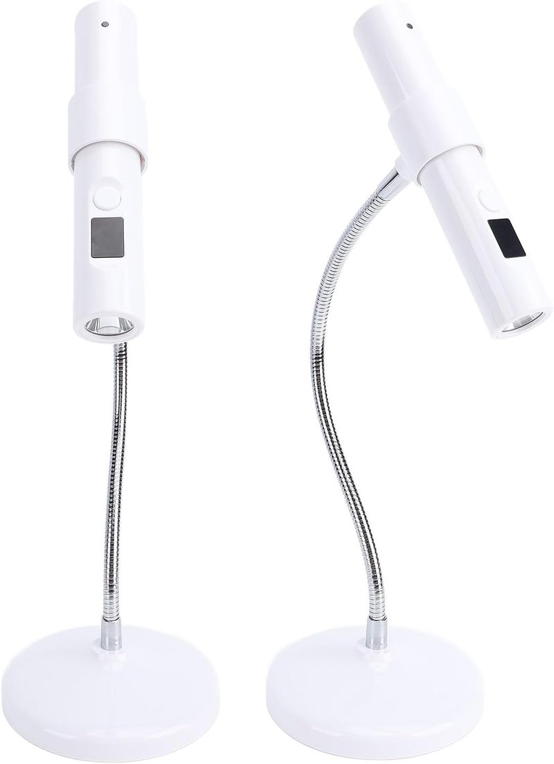 Mini Nail Gel Lamp, Rechargeable LED Curing Light with 30s, 60s Timer and Adjustable Neck for Gel Nails and Nail Art - Image 2