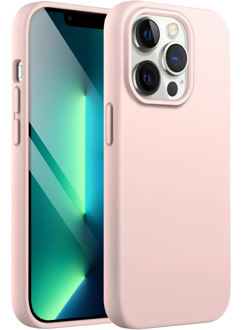 YoYoTech iPhone 13 Pro Max Liquid Silicon Case Slim-Soft Shockproof Protective with Microfiber Lining iPhone 13 Pro Max 6.7-inch 2021 Silicon Case - Pink - Image 1