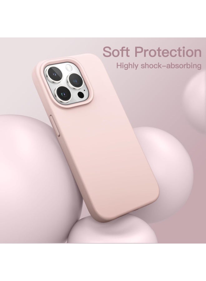 YoYoTech iPhone 13 Pro Max Liquid Silicon Case Slim-Soft Shockproof Protective with Microfiber Lining iPhone 13 Pro Max 6.7-inch 2021 Silicon Case - Pink - Image 4