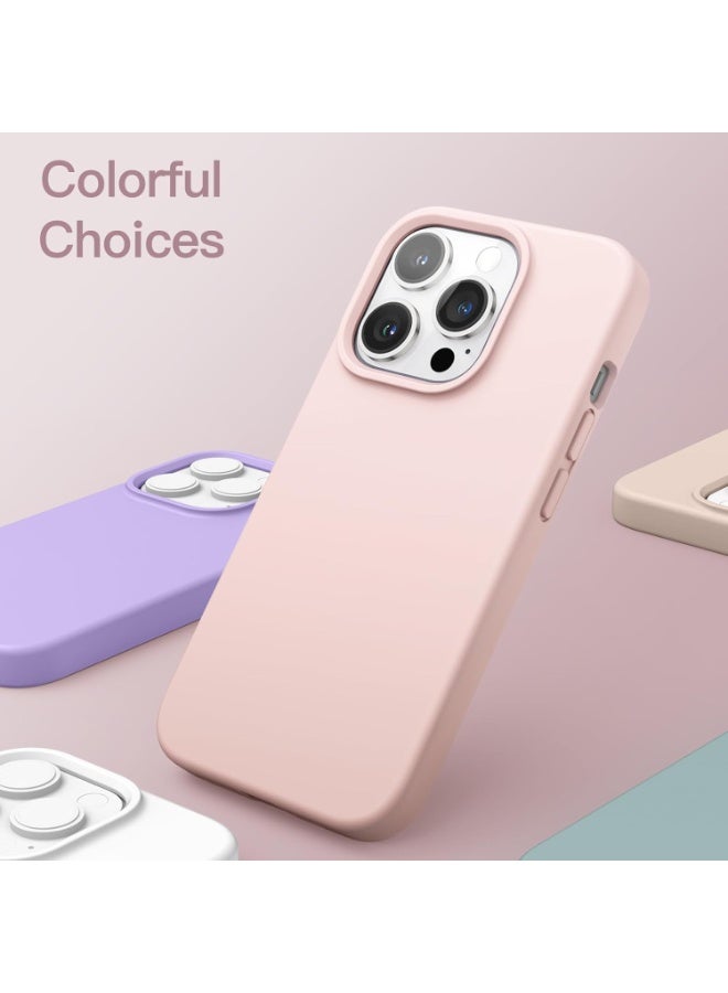 YoYoTech iPhone 13 Pro Max Liquid Silicon Case Slim-Soft Shockproof Protective with Microfiber Lining iPhone 13 Pro Max 6.7-inch 2021 Silicon Case - Pink - Image 2