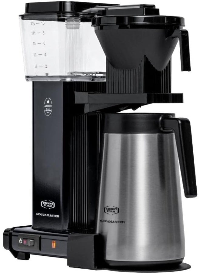 موكا ماستر KBGT Coffee Brewer: ماكينة تحضير القهوة المفلترة مع دورق حراري معزول من الستانلس ستيل – 1.25 لتر – أسود  - Image 2
