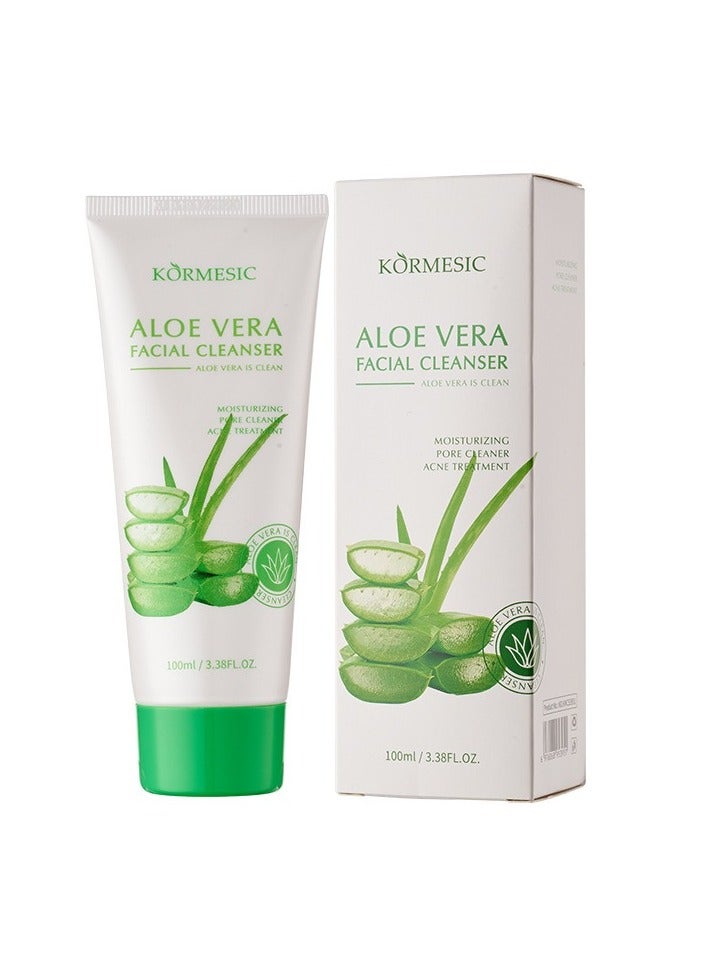 Kormesic Aloe Vera Facial Cleanser - Soothing Hydration & Gentle Cleansing 100ml - Image 1