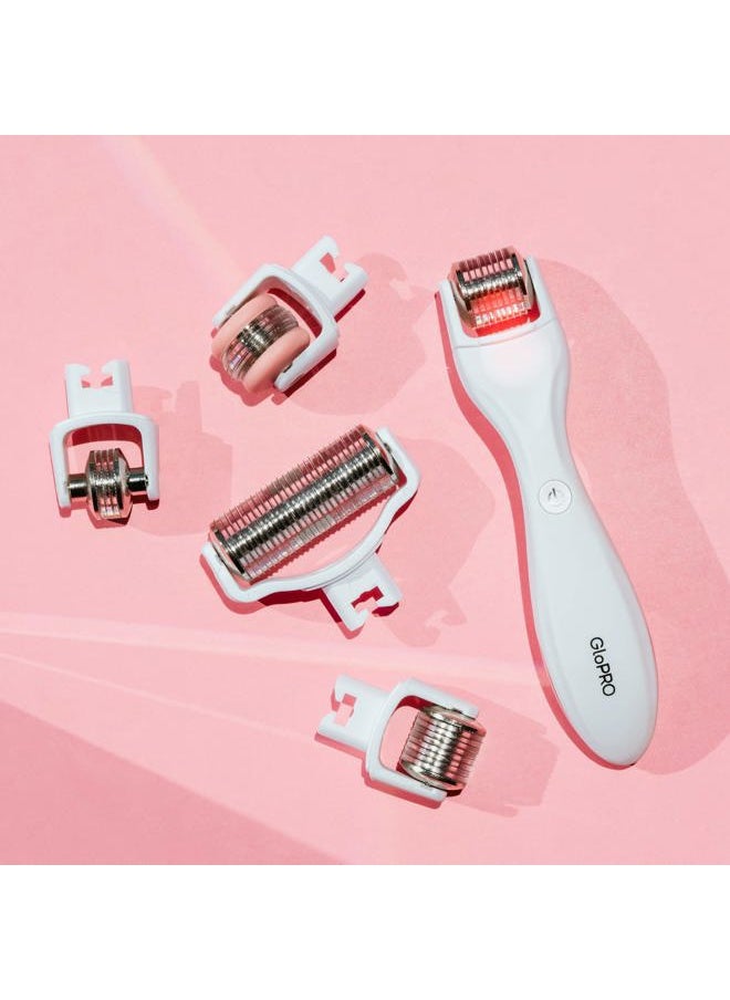 Beauty Bioscience BeautyBio GloPRO️ At-Home Microneedling Tool + 4 Attachment Heads: Face, Eye, Lip & Body. Restores volume and maximizes skincare benefits  - Image 2