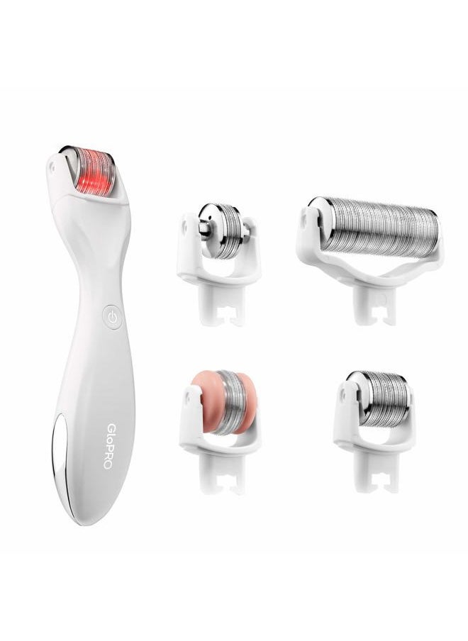 Beauty Bioscience BeautyBio GloPRO️ At-Home Microneedling Tool + 4 Attachment Heads: Face, Eye, Lip & Body. Restores volume and maximizes skincare benefits  - Image 1