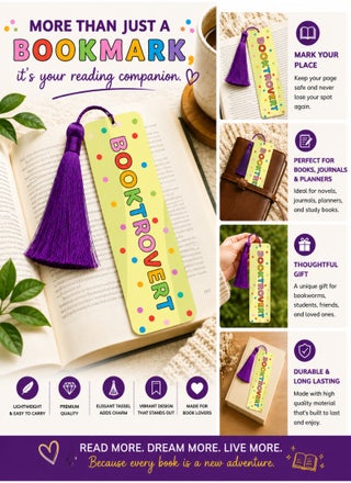 Booktrovert Bookmark With Tassel