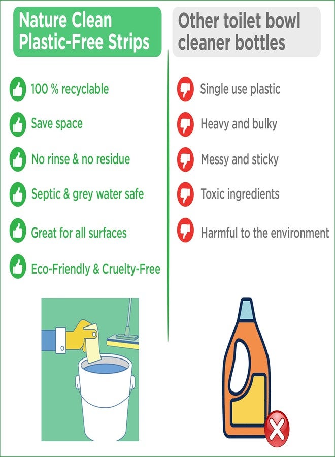 Nature Clean All Natural Wood Floor Cleaner for Mopping 36 Strips, Non-Toxic & Plastic-Free Packaging, Use On Hardwood Laminate Ceramic Tile Linoleum Vinyl Bamboo. Eco-Friendly - Image 5
