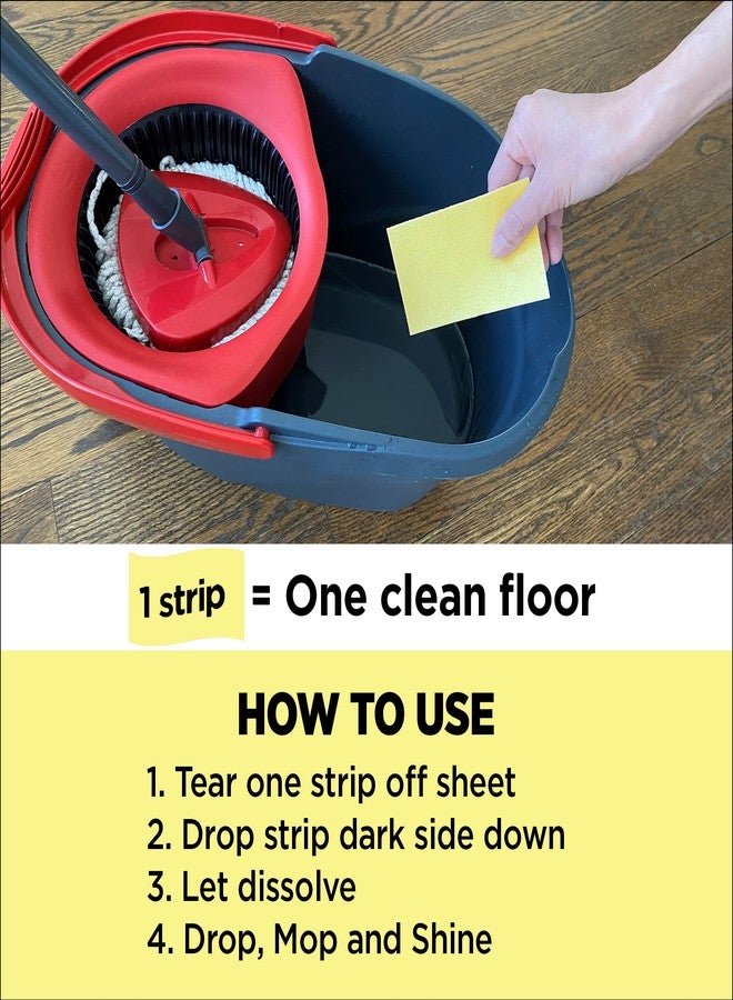 Nature Clean All Natural Wood Floor Cleaner for Mopping 36 Strips, Non-Toxic & Plastic-Free Packaging, Use On Hardwood Laminate Ceramic Tile Linoleum Vinyl Bamboo. Eco-Friendly - Image 4