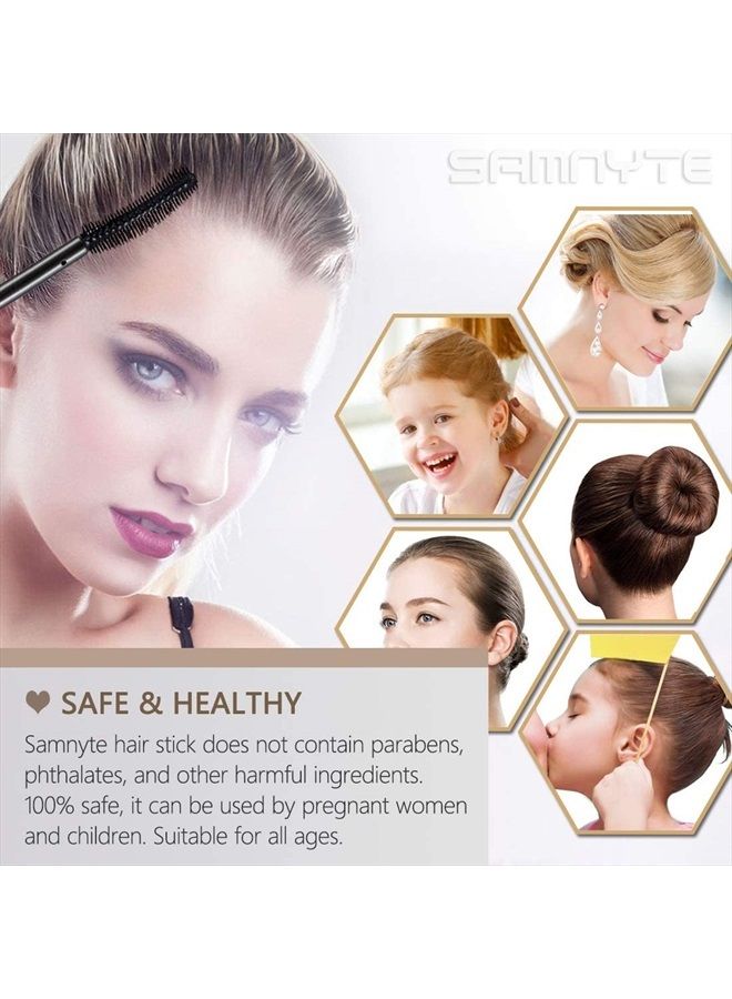 Samnyte Hair Finishing Stick, 2 Pack × 0.7 Fl.Oz Hair Mascara for Flyaway Hair, Shaping Feel Cream Moisturizing, Not-greasy Flash Moment, Broken Hair finishing Stick Bangs Styling Gel - Image 3