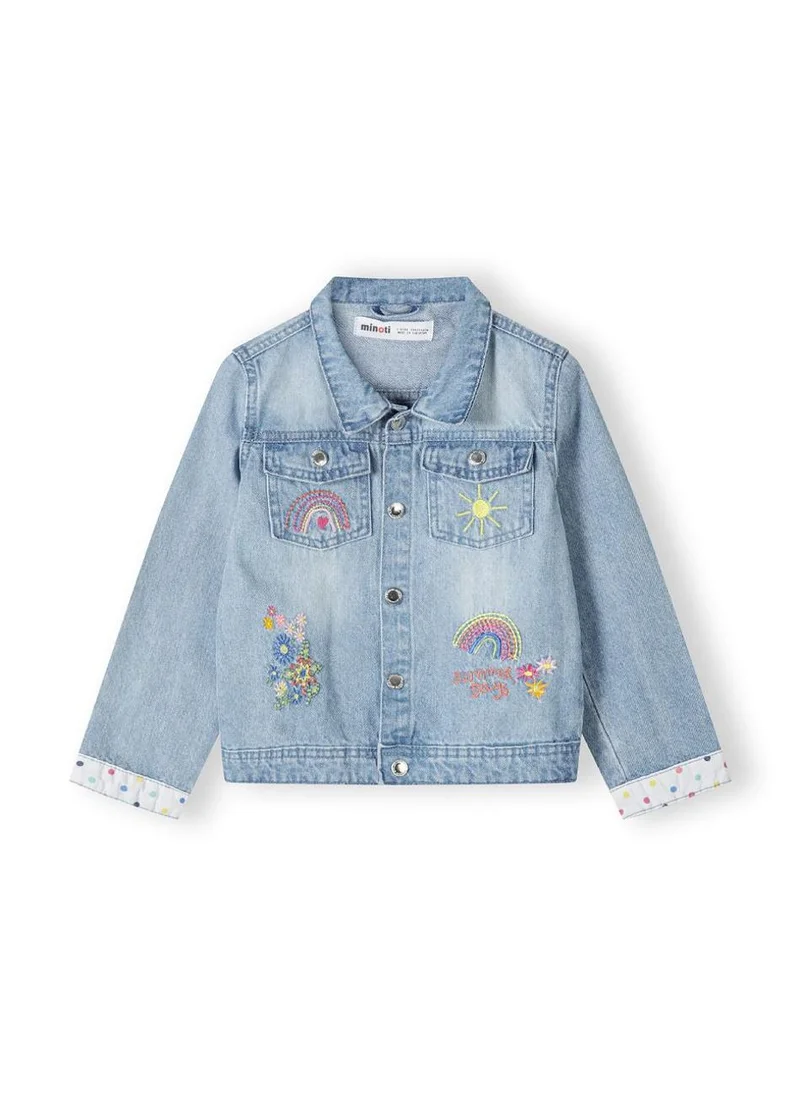 MINOTI Baby Embroidered Denim Jacket