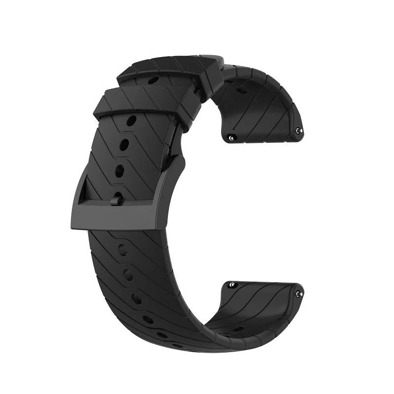 Y&D 24mm Silicone Watch Band for Suunto D5/7/9/9 Baro/Spartan Sport - Breathable Replacement Wrist Strap - Image 1