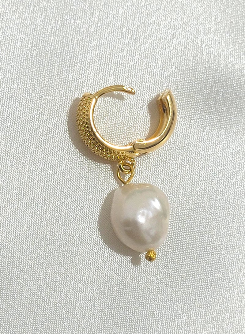 Minorisa Freshwater Pearl High Quality Gold Plated Earring - Image 4