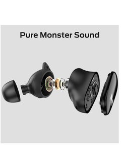 Monster N-Lite 206 Wireless Earbuds Bluetooth 5.4 in Ear Headphones, Bluetooth Ear Buds Built-in Microphone, Touch Control, Comfortable Fit, USB-C Fast Charging, IPX6 Waterproof, 25H Playtime  - Image 2
