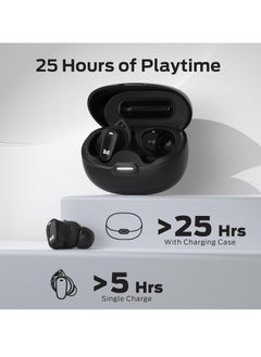 Monster N-Lite 206 Wireless Earbuds Bluetooth 5.4 in Ear Headphones, Bluetooth Ear Buds Built-in Microphone, Touch Control, Comfortable Fit, USB-C Fast Charging, IPX6 Waterproof, 25H Playtime  - Image 4