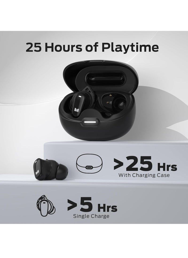 Monster N-Lite 206 Wireless Earbuds Bluetooth 5.4 in Ear Headphones, Bluetooth Ear Buds Built-in Microphone, Touch Control, Comfortable Fit, USB-C Fast Charging, IPX6 Waterproof, 25H Playtime  - Image 4