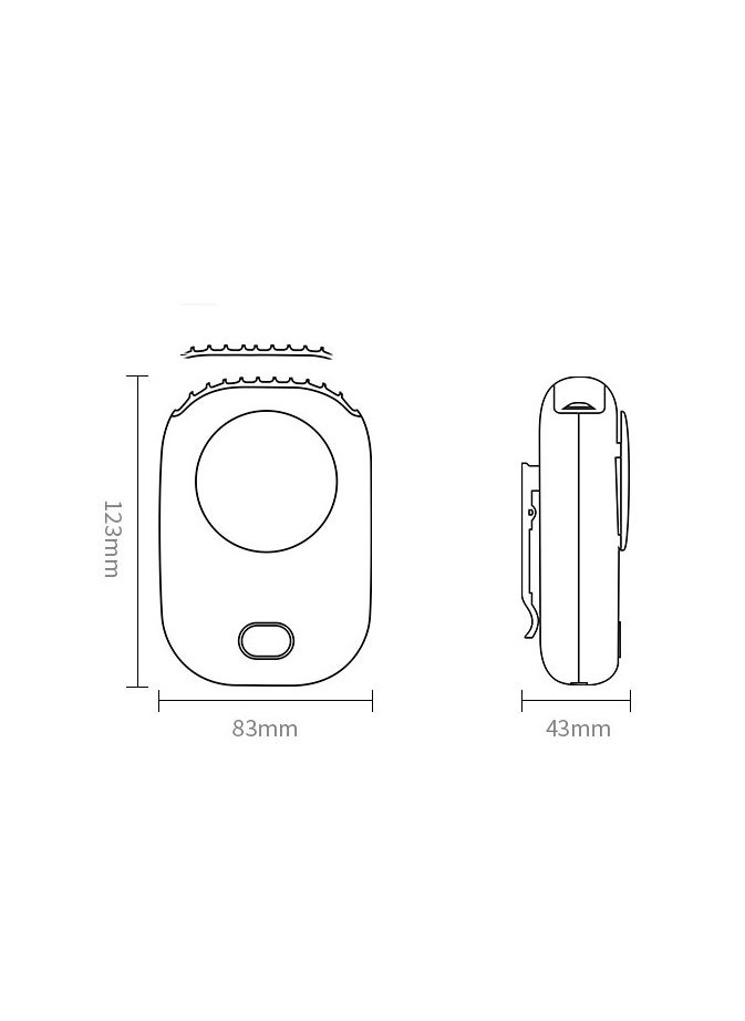 YUNSYE Portable Hanging Neck Fan, USB Portable Neck Fan, Mini Hanging Neck Fan with Adjustable Lanyard and Bracket,3 Speed for Women Kids Girls Men Outdoor Travel Camping Park  - Image 2