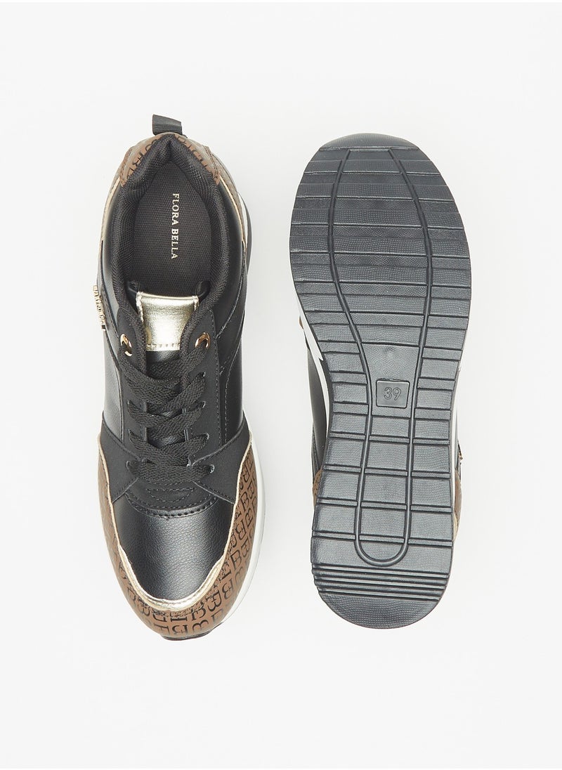 Flora Bella By Shoexpress Women Textured Slip-On Chunky Sneakers  - Image 4