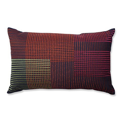 Pillow Perfect Graphic Lines Multi Rectangular Throw Pillow, Multicolored - Image 1