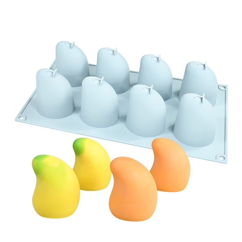 3D Silicone Mango Mold For Chocolate Ice Cream Mousse Cake DIY Baking Tool - Image 4
