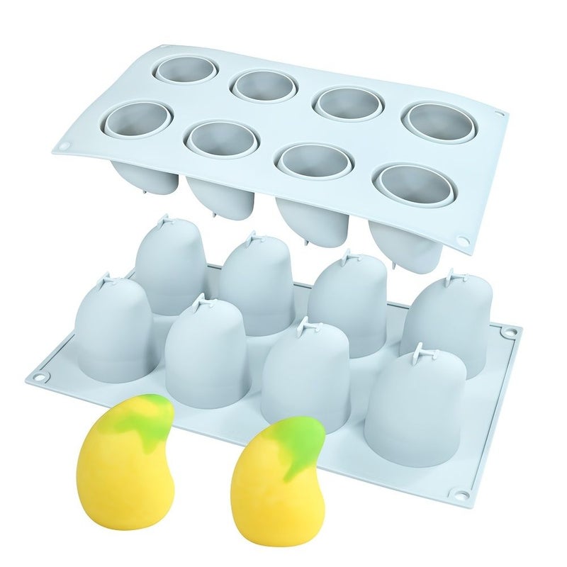 3D Silicone Mango Mold For Chocolate Ice Cream Mousse Cake DIY Baking Tool - Image 2