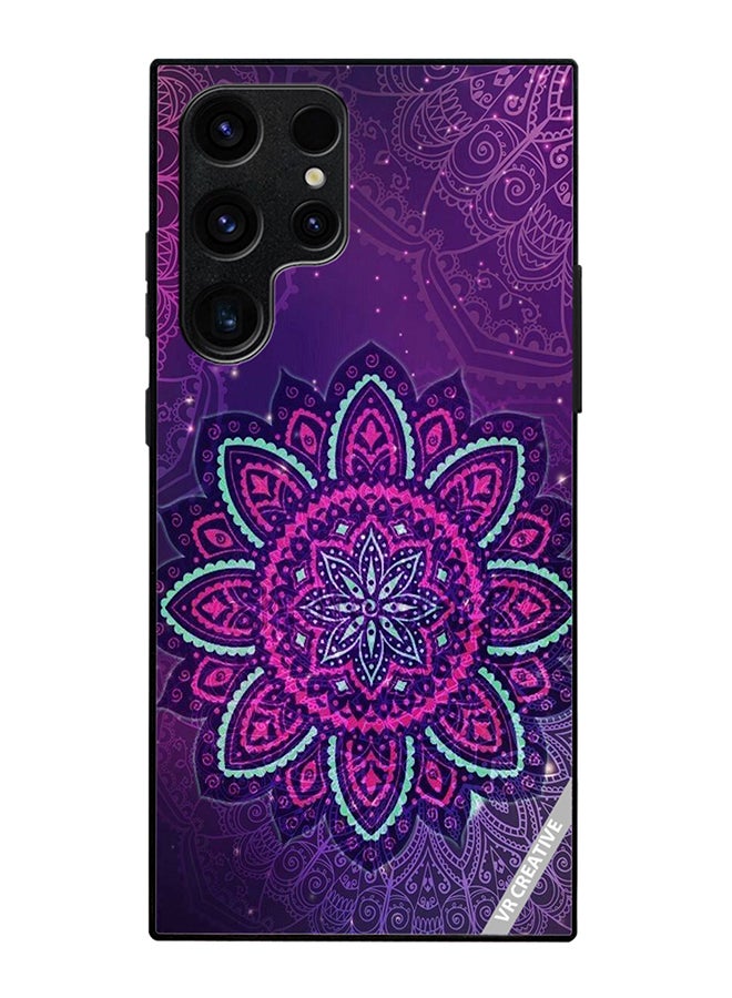 Protective Case Cover For Samsung Galaxy S25 Ultra Mandala Design Multicolour