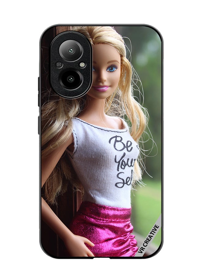 VR CREATIVE Protective Case Cover For Realme C67 4G Barbie Doll Design Multicolour - Image 1