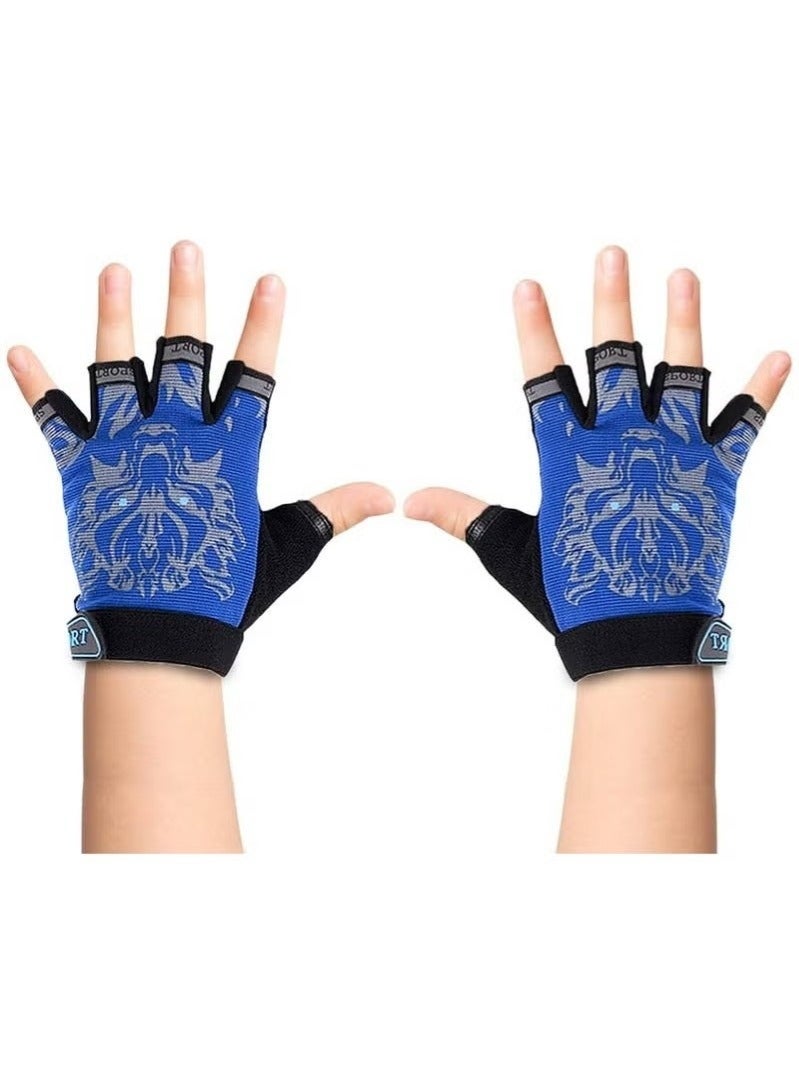 قفازات الأطفال بنصف الأصابع - متعددة الاستخدامات، قابلة للتهوية وذات قدرة عالية على امتصاص الصدمات - Image 1