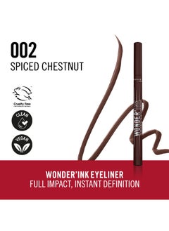 RIMMEL LONDON Wonder'Ink Precision Eyeliner Pen - 002 - Spiced Chestnut, 1ml  - Image 3