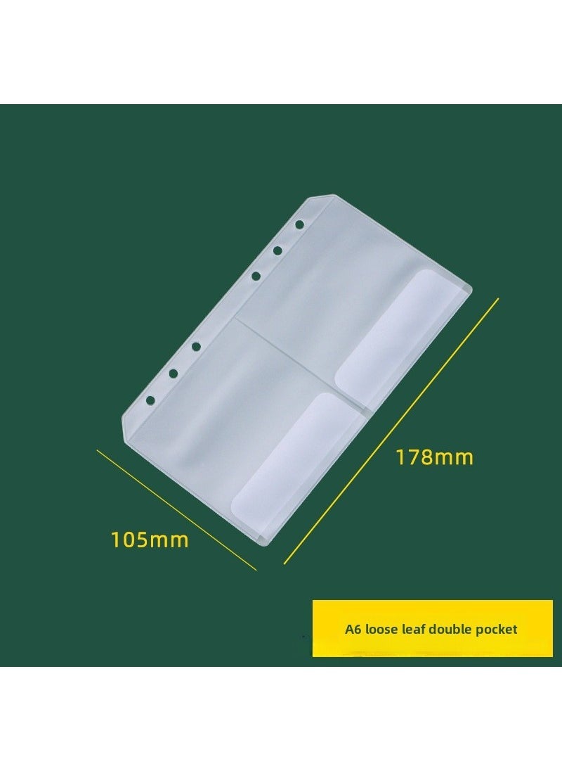 Arabest A6 Binder Cash Budget Book A5 Zip Pouch Note A6 double loose leaf pocket 