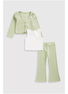 mothercare Green Waffle 3-Piece Set  - Image 2