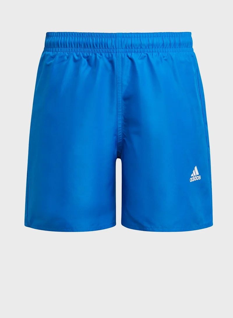 adidas شورت سباحة بشعار الماركة للأطفال