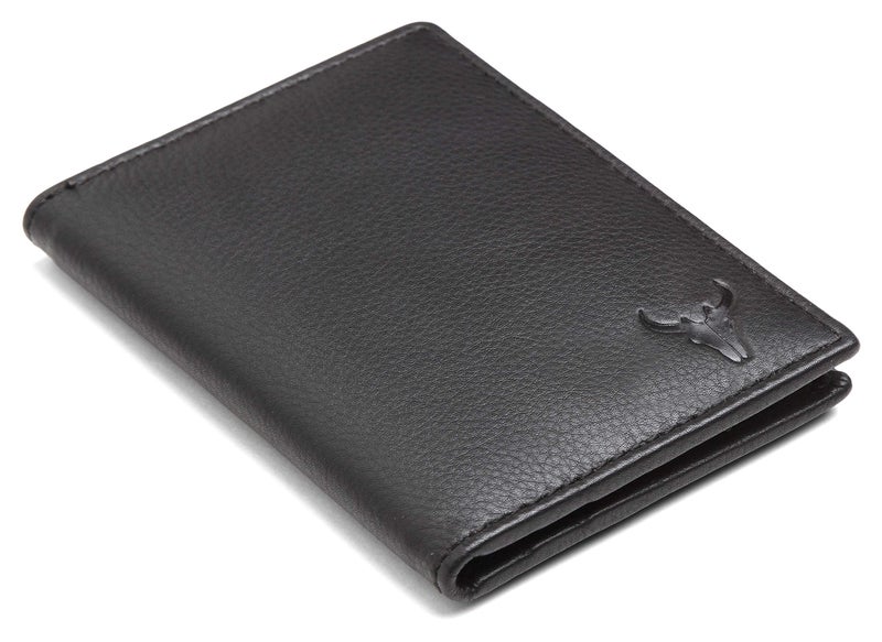 NAPA HIDE Leather Wallet for Men I Handcrafted I Credit/Debit Card Slots I 2 Currency Compartments I 2 Secret Compartments (Black Crd) - Image 3