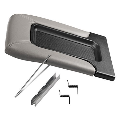 AA Ignition Center Console Lid Replacement Kit Gray - Replaces 924-811, 19127364, 19127365, 19127366 - Compatible with Chevy, GMC and Cadillac Vehicles - Silverado, Avalanche, Tahoe, Sierra - Armrest Hinge Latch - Image 1