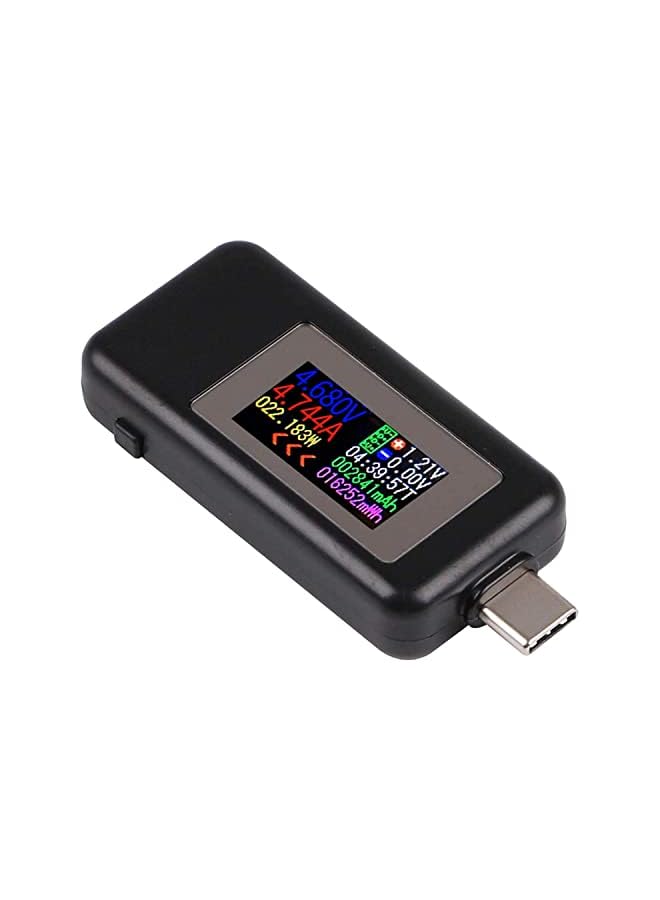 PROMASS Type-C USB Power Meter Testers, USB C Current and Voltage Bidirectional Tester, Ammeter 0-5A Voltmeter 4-30V, USB-C Charger Safety Tester, Digital Color LCD Display Multimeter, Amp Volt Detector  - Image 2