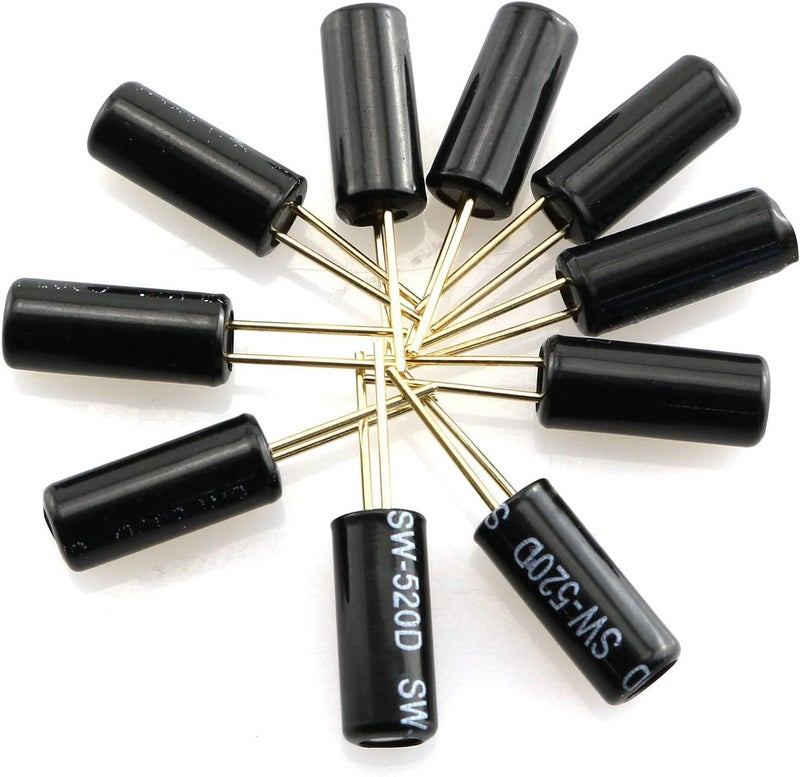 Tegg 10PCS SW-520D Metal Ball Switch Angle Tilt Vibration Shaking Switch for Arduino Raspberry Pi DIY - Image 1