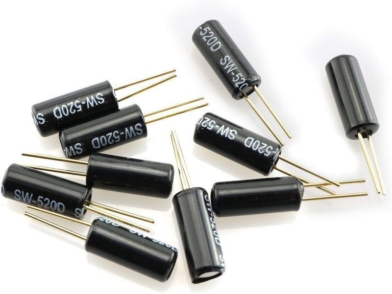 Tegg 10PCS SW-520D Metal Ball Switch Angle Tilt Vibration Shaking Switch for Arduino Raspberry Pi DIY - Image 3
