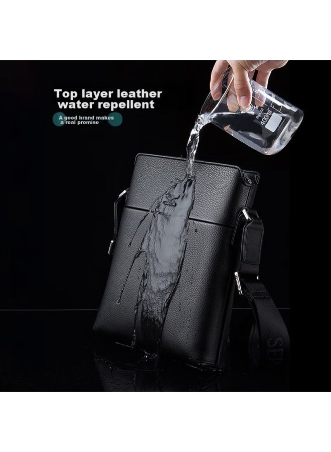 Septwolves Shoulder Bag Crossbody Bag For Men, Genuine Top-grain Leather, Convenient Satchel, Business Casual Birthday Gift For Dad - Image 4