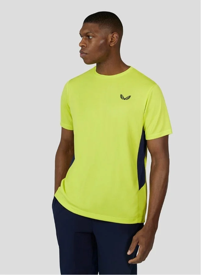 كاستور تي شيرت شبكي مزيج حمضي كوبالت كبسولة