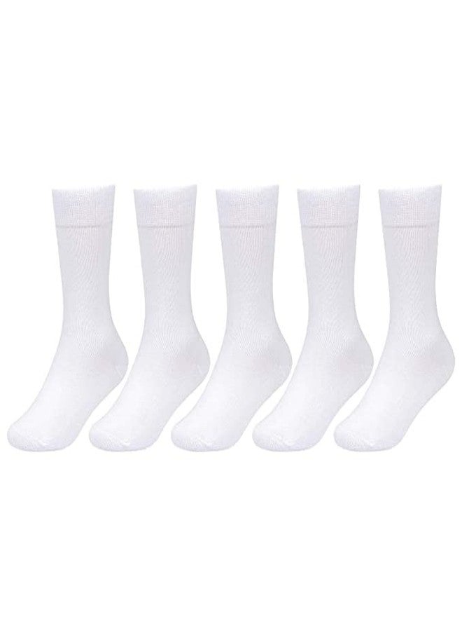 Missby® Unisex-Kids Age-wise Combed Cotton School Socks (White, 12 Years-14 Years) - Image 1