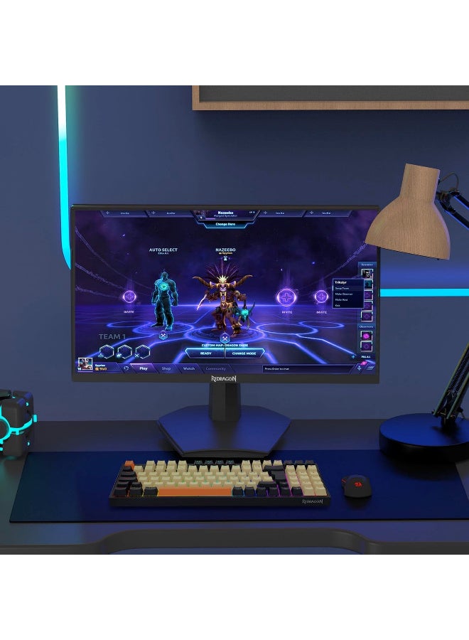 ريدراجون AZUR-III Gaming Monitor, 24" IPS Flat Panel Display, FHD Resolution, 200Hz Refresh Rate, 1ms MPRT Response Time, FreeSync, Borderless, 250nits, Tilt Adjustable, Black | GM24X5IPS - Image 4