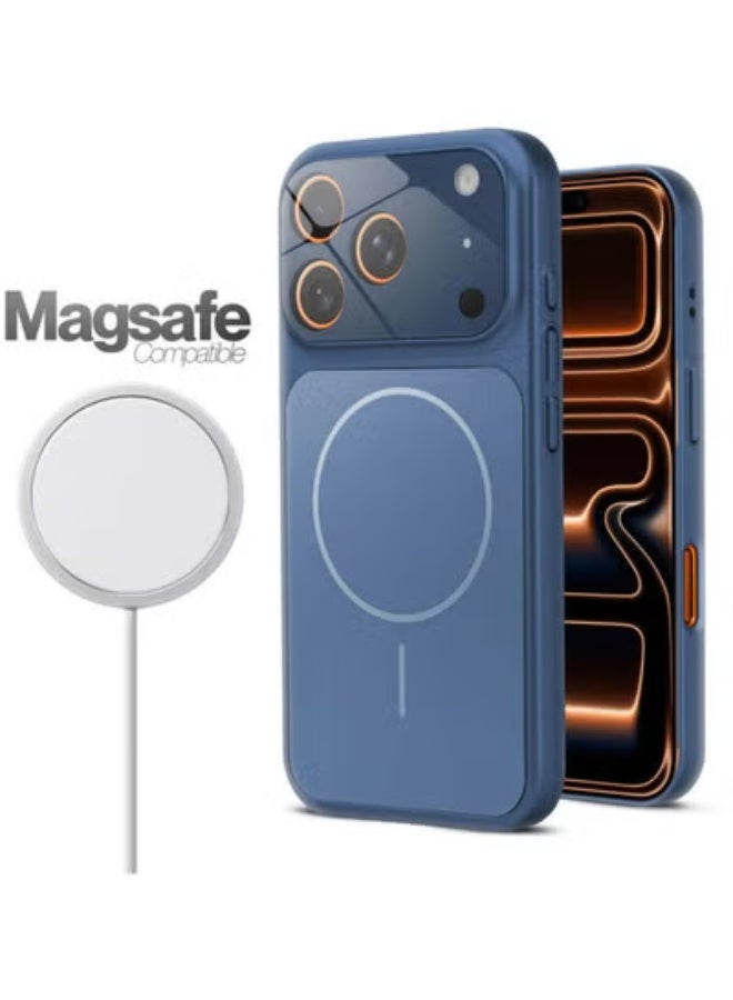 ELTRAZONE iPhone 17 Pro Case Compatible with Magsafe Matte Glass Slim Case For iPhone 17 Pro Anti-Scratch Camera Lens Protector Shockproof Cover iPhone 17 Pro 6.3-inch - Image 2
