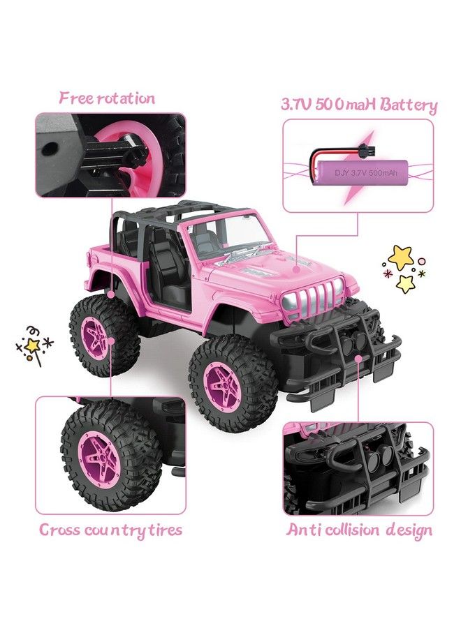 NQD Remote Control Car Rc Racing Cars 1:16 Scale 80 Min Play 2.4Ghz Off Road Rc Trucks With Storage Case All Terrain Cars Toys Gifts For 3 Year Old Girls - Image 5