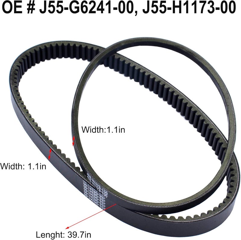 MOCW Golf Cart Drive & Starter Generator Belt Set for Yamaha Models - Image 2