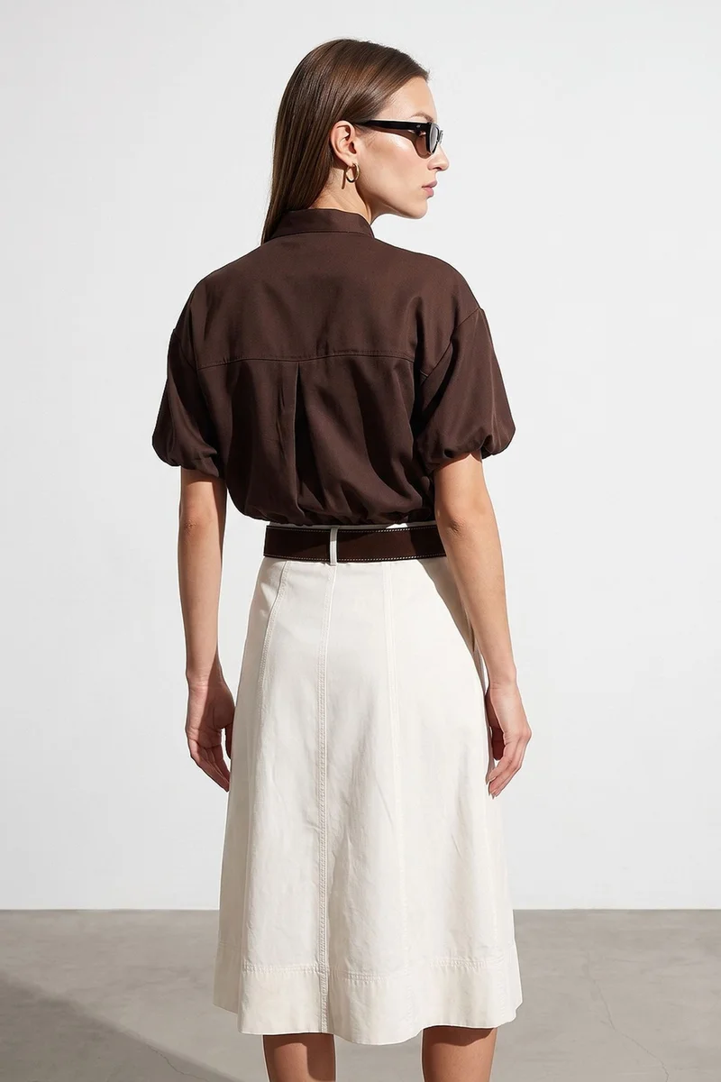 Dilvin Coffee Brown DILVIN Women's Shirt for Women | Best Price UAE